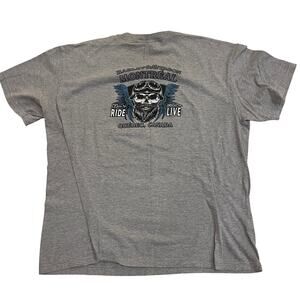 Harley-Davidson Montreal Quebec Canada Graphic T-Shirt, XL | Gray Biker Tee